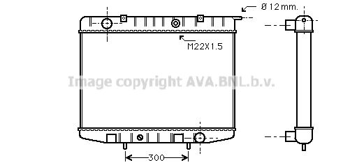 AVA QUALITY COOLING Радиатор, охлаждение двигателя OL2337